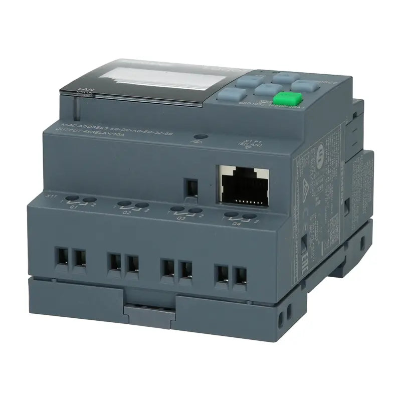Siemens SBT6ED1052-1FB08-0BA1 LOGO!230RCE, Logic Module, Display, AC 230V, 8 DI, 4DO (Series 8 - with ethernet)