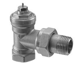 Siemens VEN120 Radiator Valve, 2-Way, Angle, PN10, DN20, Kvs 1.41max