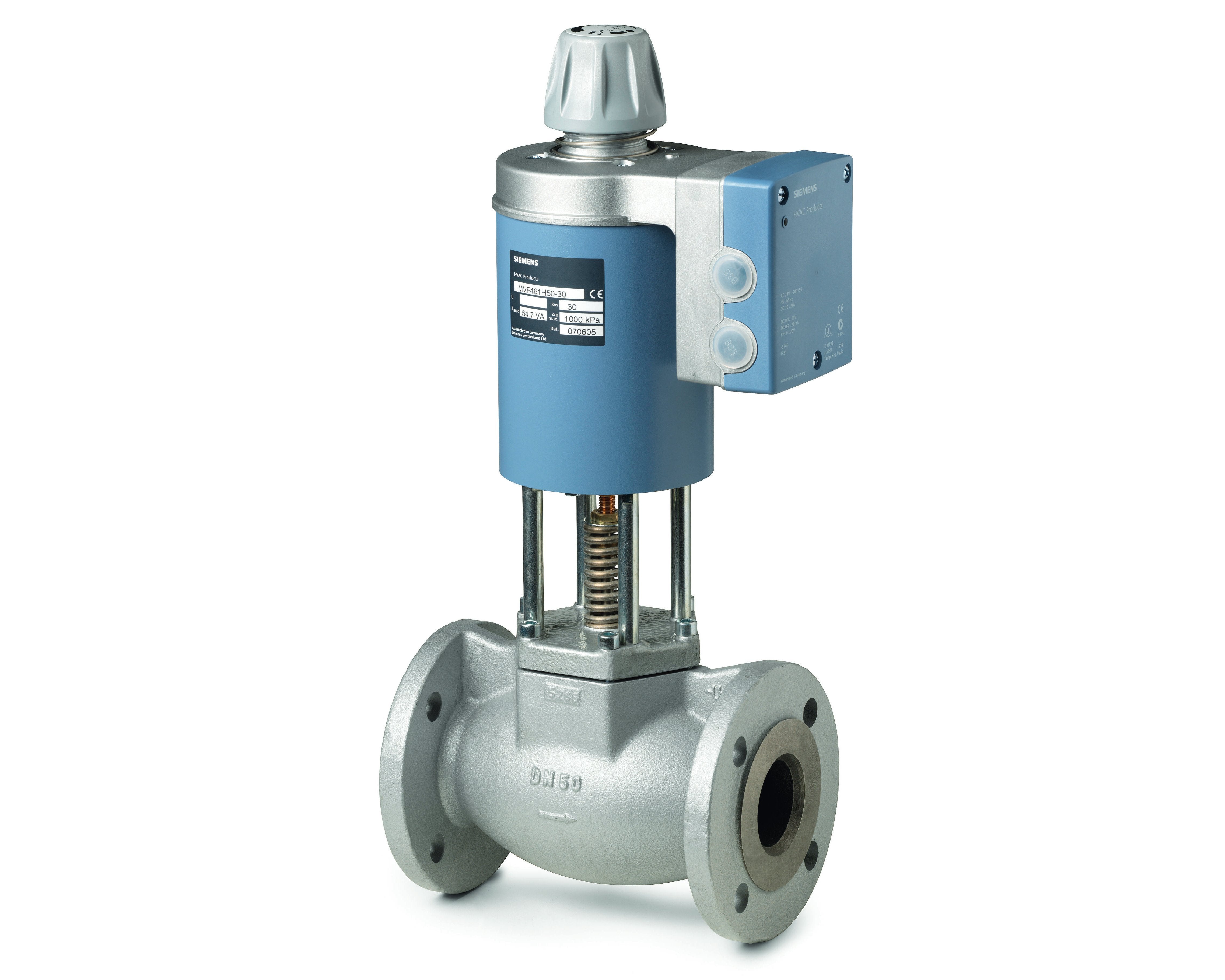 Siemens MVF461H25-8 Magnetic Valve, 2-Way, Flanged, PN16, DN25, Kvs 8 ...