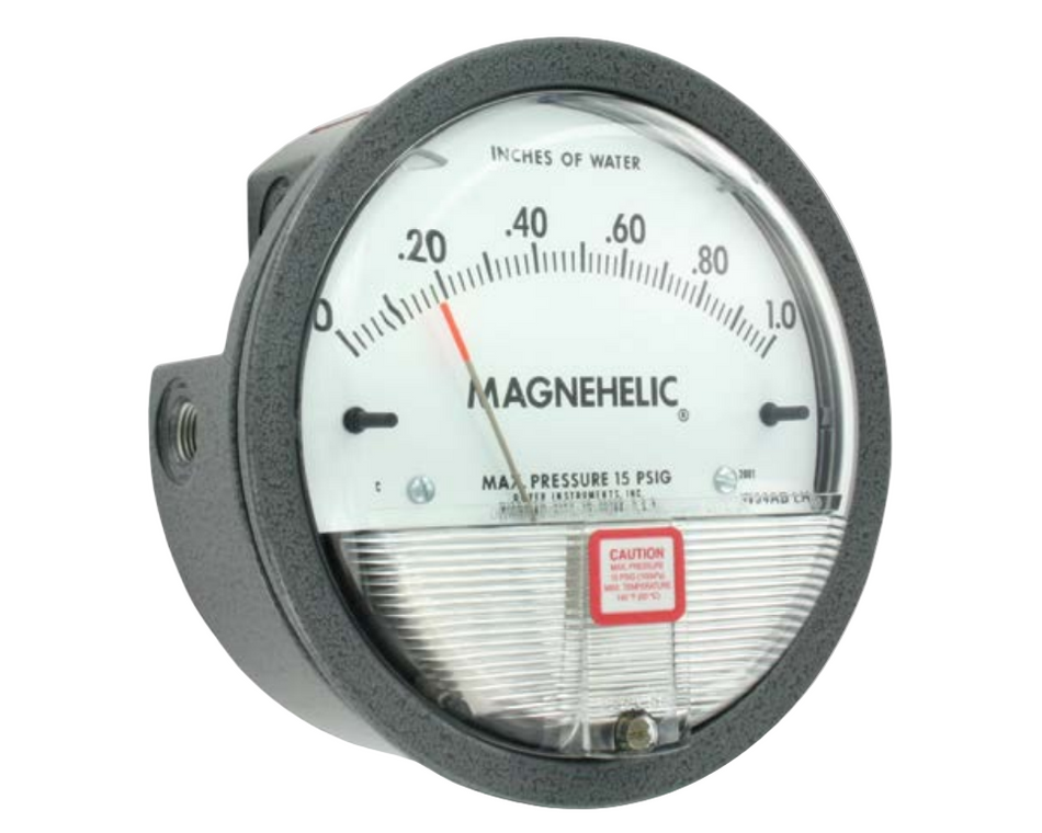 Dwyer Magnahelic Gauge, 2000 Series, 120PA range