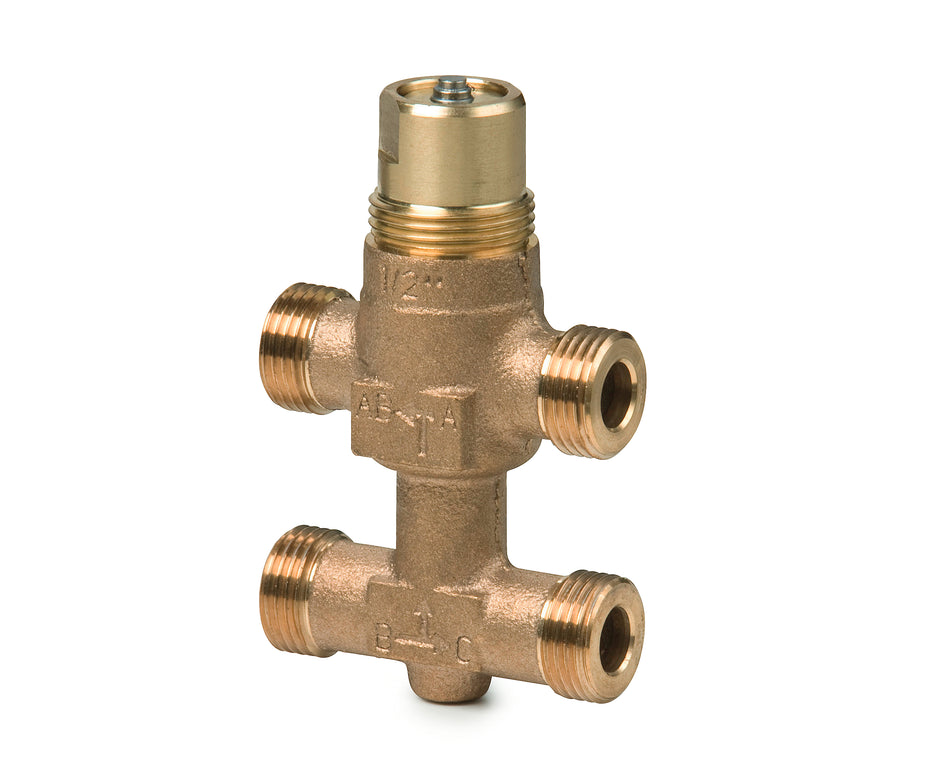 Siemens VMP45.15-2.5 Valve, 3-Way with Bypass, External Thread, PN16, DN15, Kvs 2.5