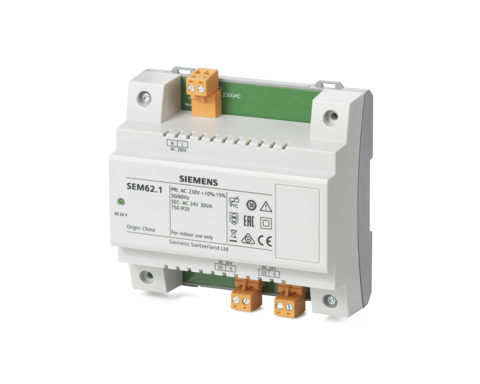 Siemens SEM62.1 Transformer 30VA, AC 230/24V