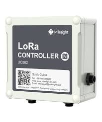 Milesight UC502 Advanced I/O Controller with external antenna, LoRaWAN AU915, improved wireless performance.