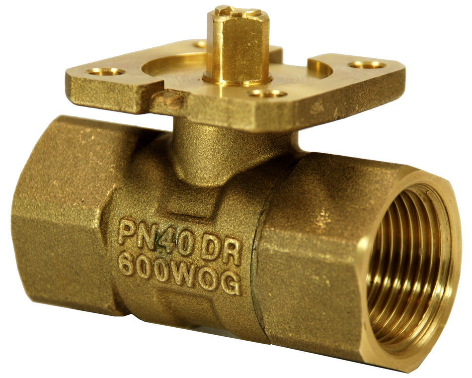 Siemens VAI61.20-10 Ball Valve, 2-Way, Internal Thread, PN40, DN20, Kvs 10