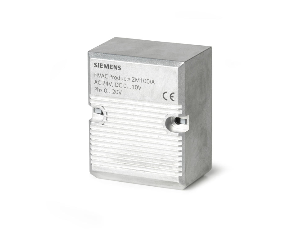 Siemens ZM100/A Valve Accessory, Terminal Housing for Magnetic Valves, IP31, 0…10V / 0...20V Phs, 40W