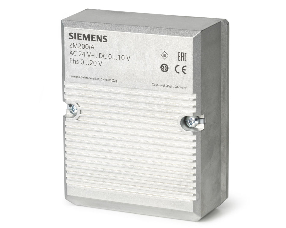 Siemens ZM200/A Valve Accessory, Terminal Housing for Magnetic Valves, IP31, 0…10V / 0...20V Phs, 120W