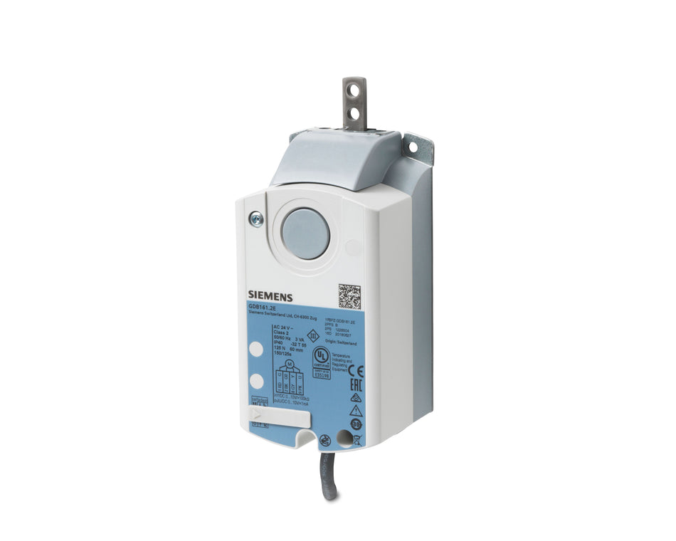 Siemens GDB161.2E Damper Actuator, Linear, 125N, AC 24V, 0…10V, NSR