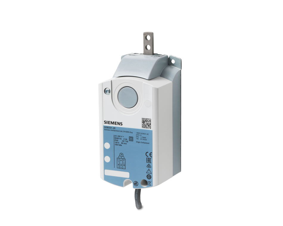 Siemens GDB331.2E Damper Actuator, Linear, 125N, AC 230V, 3-Pos, NSR