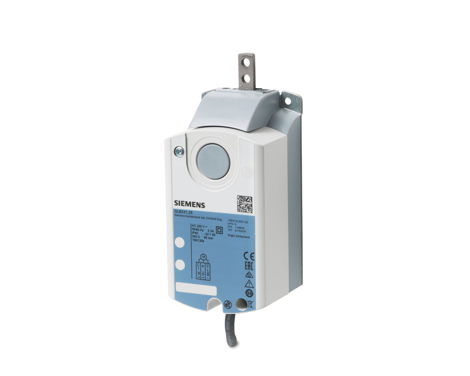 Siemens GLB331.2E Damper Actuator, Linear, 250N, AC 230V,  3-Pos, NSR