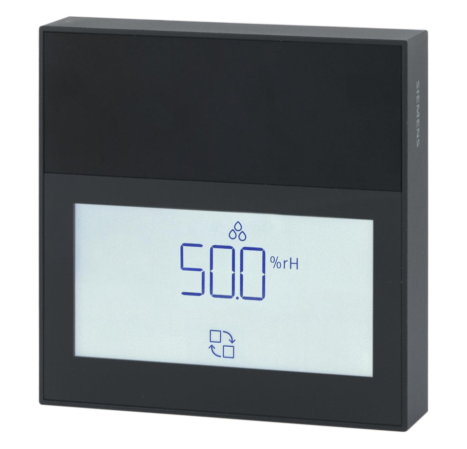 Siemens QFA2260D/BK Room sensor, active, temperature & relative humidity, display, black