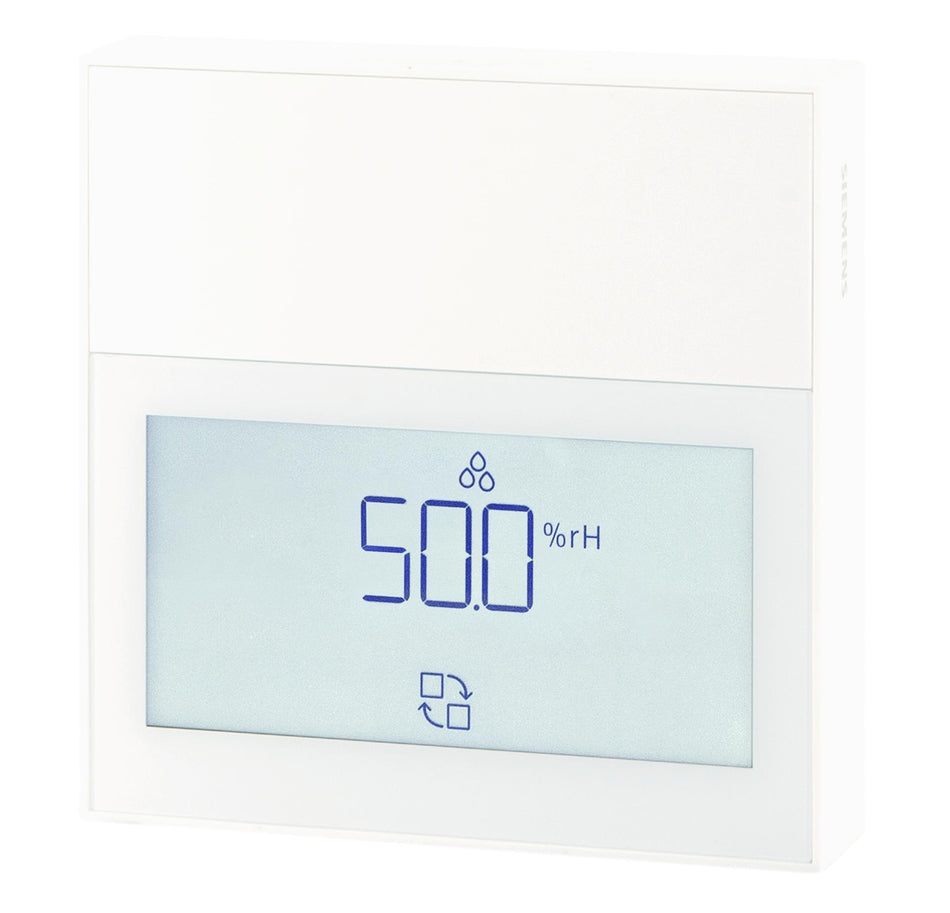 Siemens QFA2261D Room sensor, active, temperature & anti-contamination relative humidity, display, white