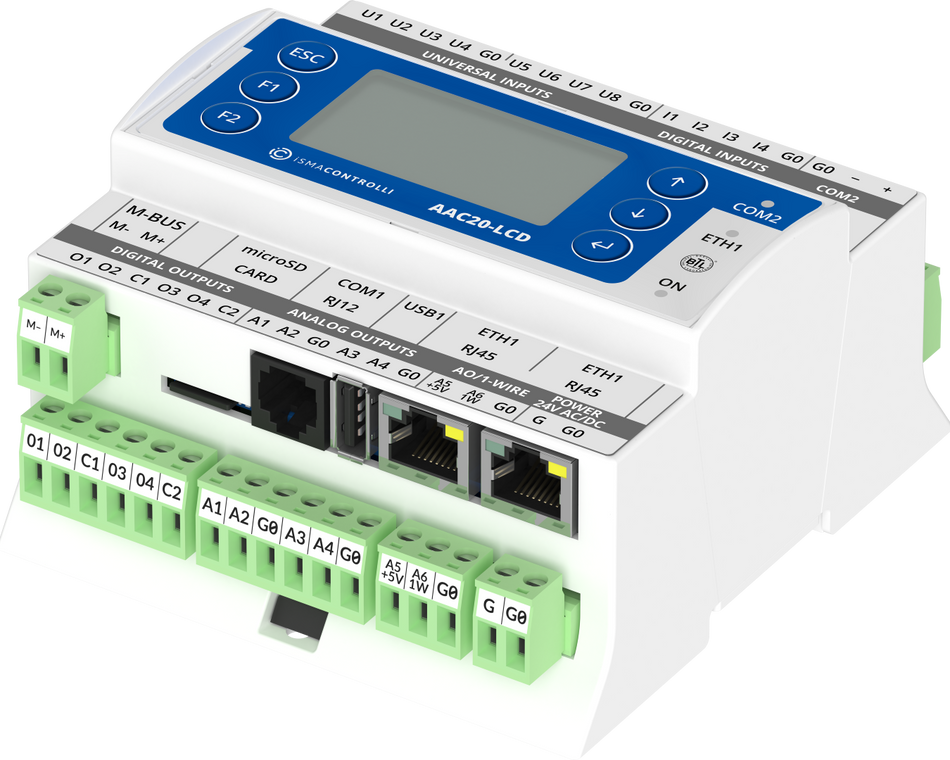 iSMA-B-AAC20-LCD-M Sedona Advanced Application Controller