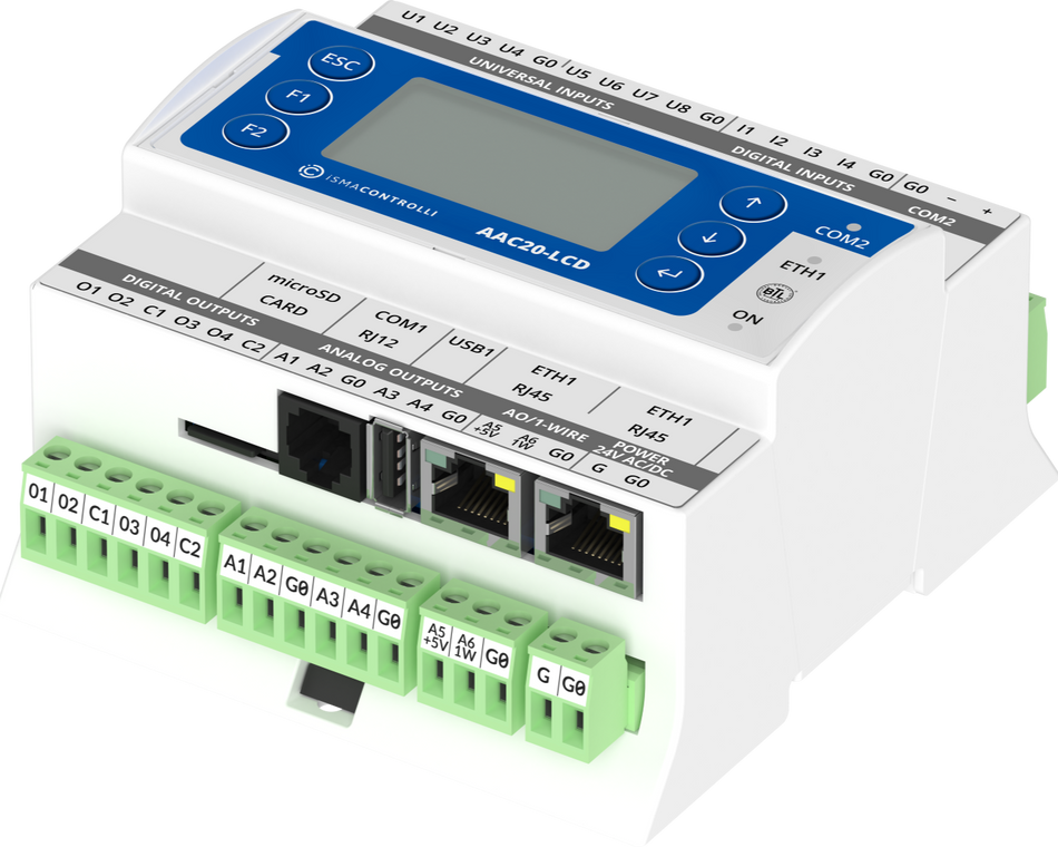 iSMA-B-AAC20-LCD Sedona Advanced Application Controller