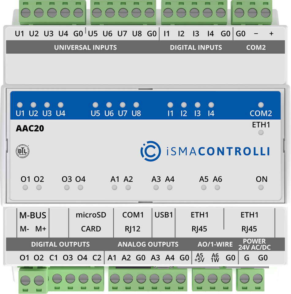 iSMA-B-AAC20-M Sedona Advanced Application Controller