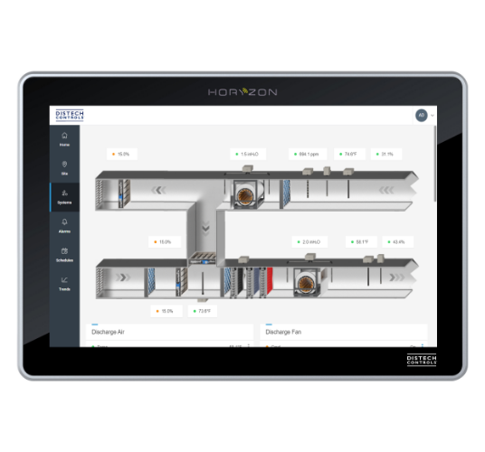 Distech Low profile metal mounting box for the HORYZON-C10 display