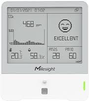Milesight AM319 IAQ Sensor, LoRaWAN AU915, indoor air quality sensing with HCHO or O3 variant (per PN).