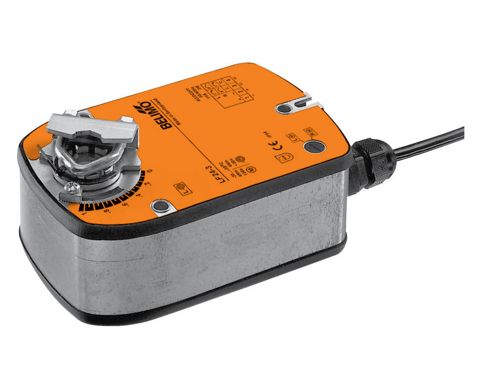 Belimo LF24-3 Damper Actuator, 4NM, 24v, 3-pt, Spring Return (Suit 0.8m2)