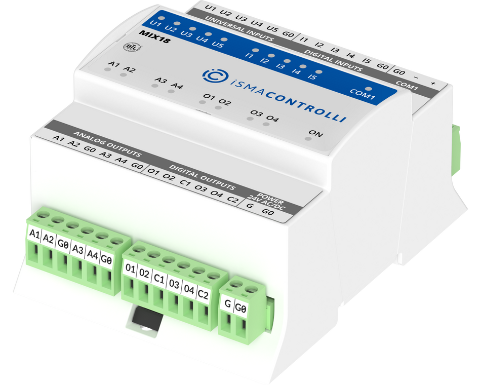iSMA-B-MIX18 Mix Input Output module with RS-485