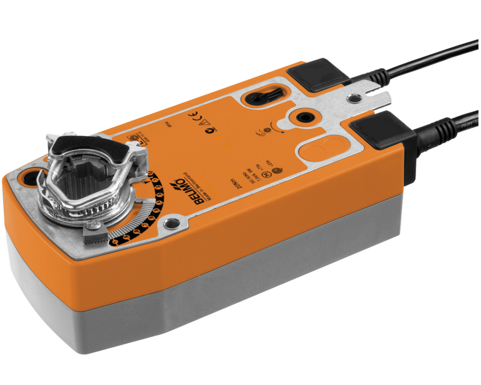 Belimo NFA-S2 Damper Actuator, 10NM, 240/24v, On-Off, Spring Return, 2 x Aux Switch (Suit 2.0m2)