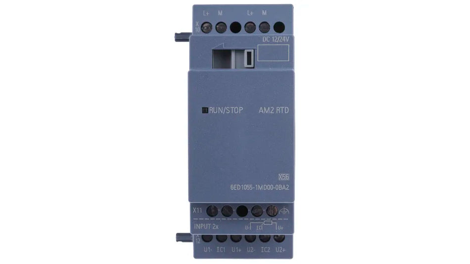 Siemens 6ED1055-1MD00-0BA2 LOGO! AM2 Expansion Module, RDT, 2 X PT100 or 2  X PT100 (Series 8)
