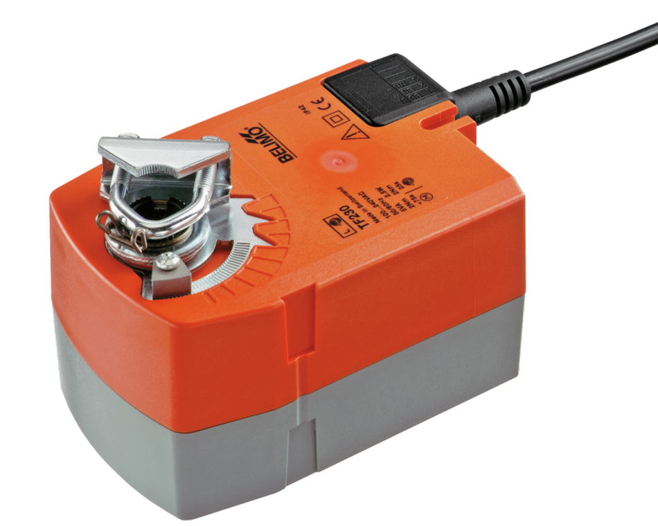 Belimo TF230 Damper Actuator, 2NM, 230v, On-Off, Spring Return (Suit 0.4m2)