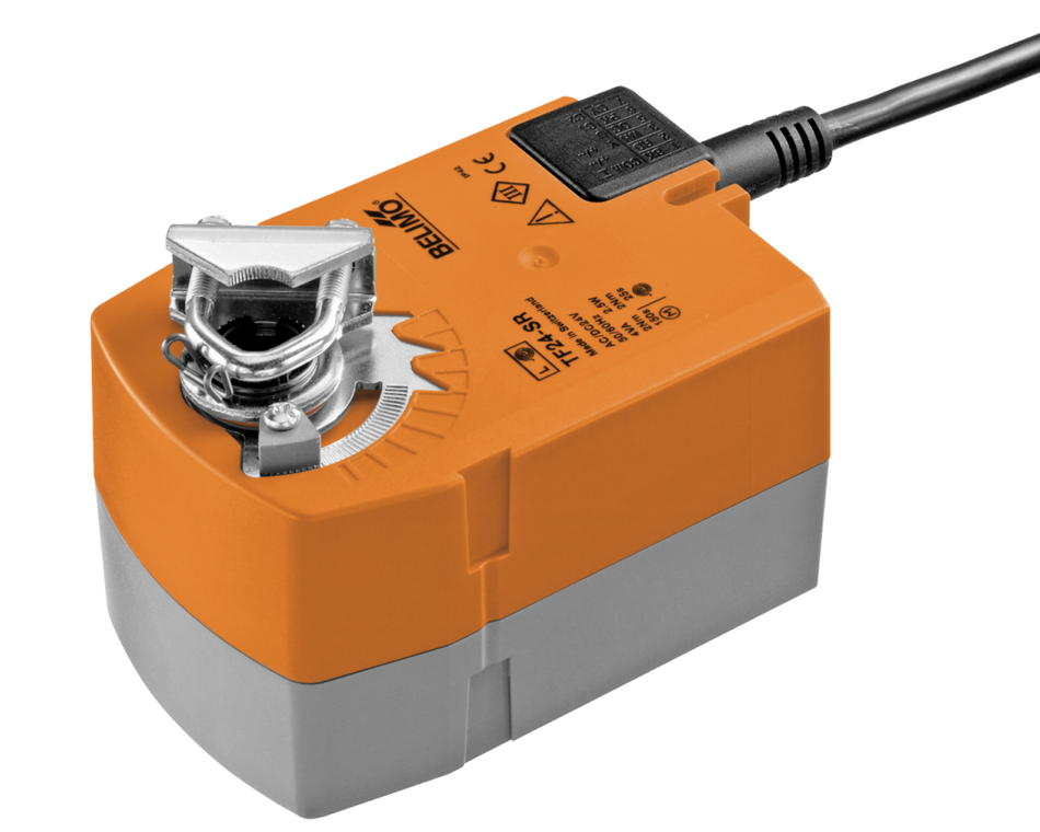 Belimo TF24-SR Damper Actuator, 2NM, 24v, 2-10vdc modulating, Spring Return (Suit 0.4m2)