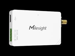 Milesight UC100 I/O Controller with external antenna, LoRaWAN AU915, compact DI/DO module for remote monitoring.