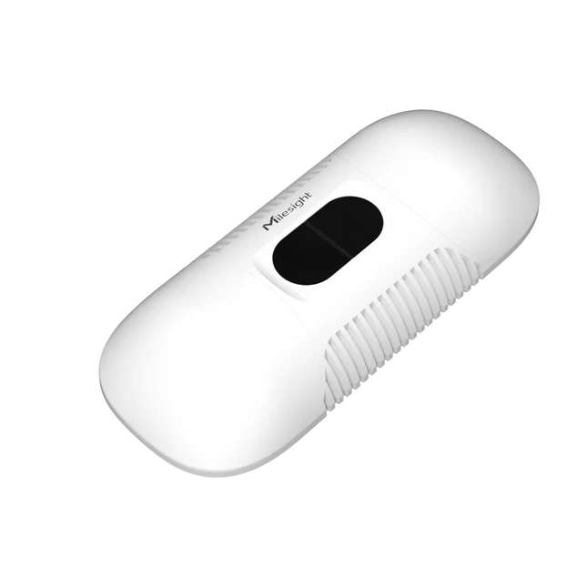 Milesight VS135 AI People Analytics Sensor, PoE Ethernet, privacy-protected occupancy, dwell time and heatmap insights.