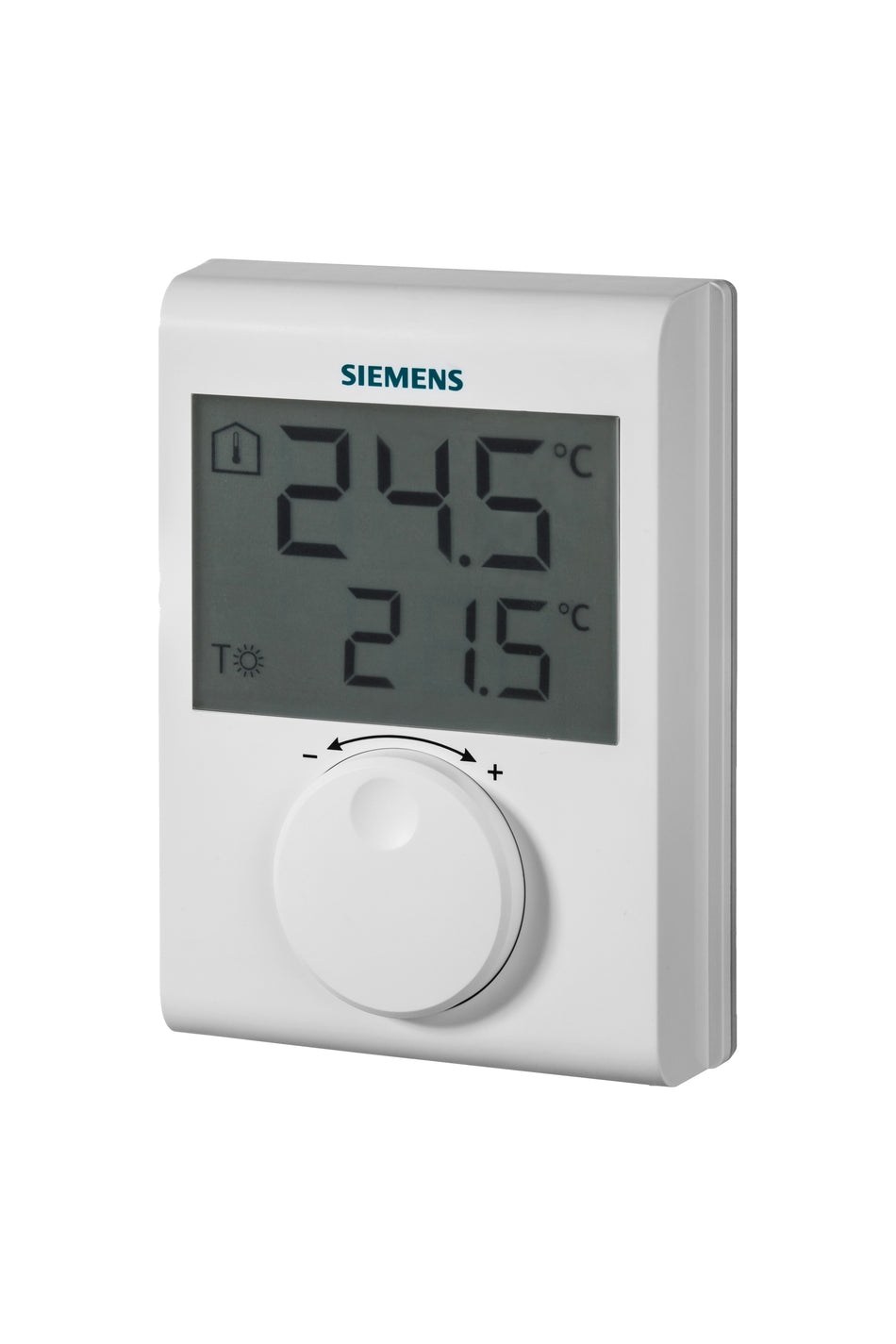 Siemens RDH100 Room Controller, Large LCD, Heating, DC 3V Battery, 5...30°C, On/Off TPI Output (S55770-T377)