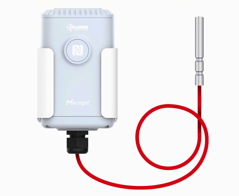 Milesight PT100 Temperature Probe accessory, specification per PN, compatible with Milesight TS301/TS302 temperature sensors.