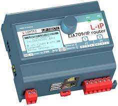 Loytech LIP-33ECTB LonWorks IP router with 2 * TP/FT-10 port Dimensions 105 x 86 x 60 (L x l x H in mm) Power 9-35 V DC / 9-24 V AC DIN rail mountable
