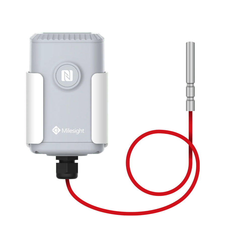 Milesight PT100 Temperature Probe accessory, specification per PN, compatible with Milesight TS301/TS302 temperature sensors.