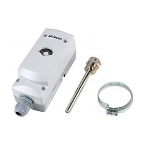 Siemens RAK-TW.1000HB Thermal Reset Limit Thermostat 15...95°C, Capillary 700mm, 100mm Pocket or Clamp-on strap - IP65 (S55700-P115)