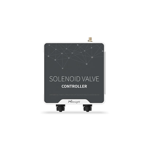 Milesight UC512 Dual DI Module with external antenna, LoRaWAN AU915, enhanced connectivity for field installations.