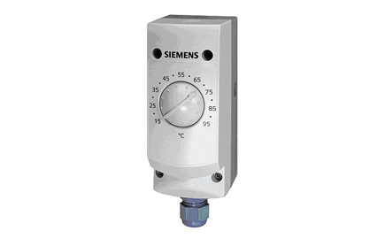 Siemens Control Thermostat 15...95°C, Capillary 700mm, 100mm Pocket or Clamp-on strap (RAK-TR.1000B-H)